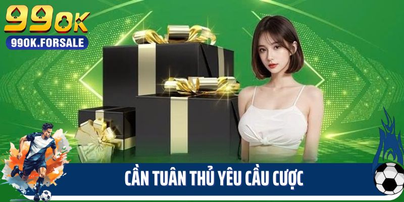 Tham gia khuyến mãi 99OK cần tuân thủ yêu cầu cược